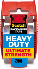 Scotch Heavy Duty Shipping Packing Tape, Clear, Holiday Shipping Supplies, 1.88