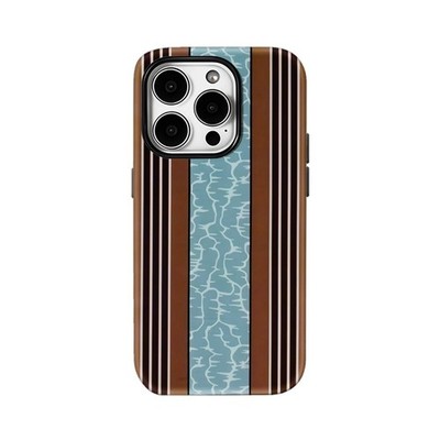 Retro Water Stripes Case for Apple iPhone 17 16 15 14 13 12 11 Pro Max Plus Air