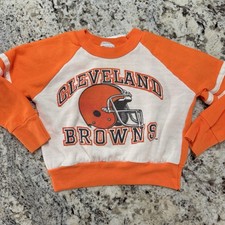 vintage 1980s USA toddler 2 NFL Cleveland Browns crewneck sweatshirt raglan