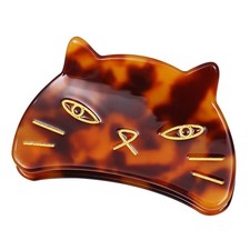 S3 Cute Acetate Cat Hair Claw Clips for Women Girls Animal Barrettes