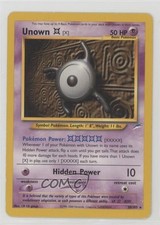 Unown (X) Pokemon Neo Destiny #30 2002 on eBay