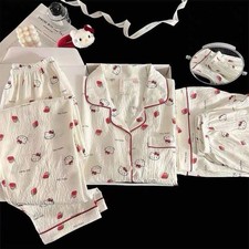 Three Piece Pyjama Set In Large Size