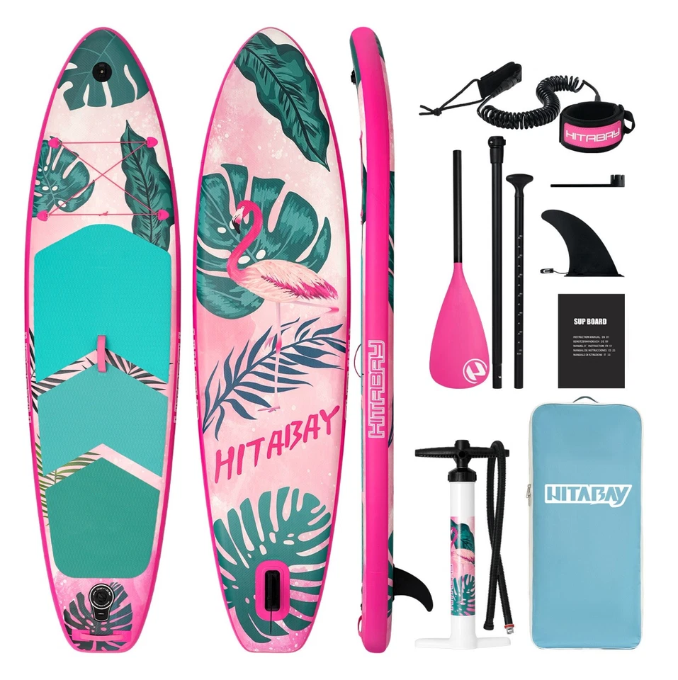 HITABAY Flamingo Aufblasbares Stand-up-Paddleboard SUP-Board Direktverkauf - Bild 1 von 4