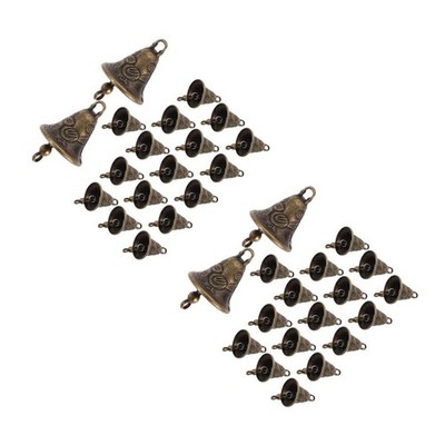 2 Pack Deko Glocke Dekorative Schnurglöckchen Vintage Bastelglocken Bells