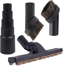 Vacuum Attachments Set with Vacuum Floor Brush, 2 Horse Hair Vacuum Attachment a