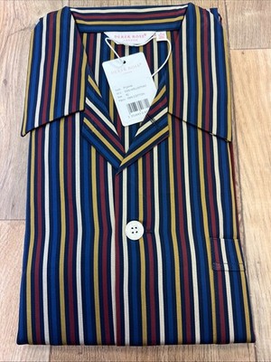 Mens Derek Rose Cotton Pyjamas Large/42 