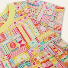 Kids Jersey Dress with Colorful Ribbon 86-128cm