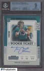 2021 Panini Contenders Rookie Ticket Trevor Lawrence RC Rookie AUTO BGS 9