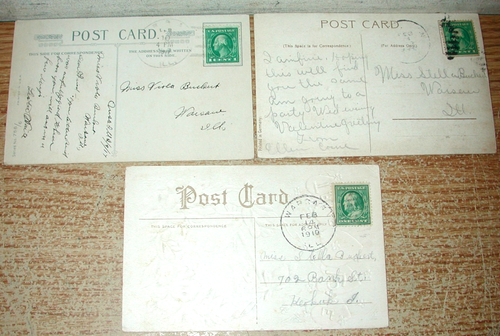 LOT OF 22 ANTIQUE EMBOSSED VALENTINE'S DAY POSTCARDS FROM THE 1910S - Afbeelding 3 van 17