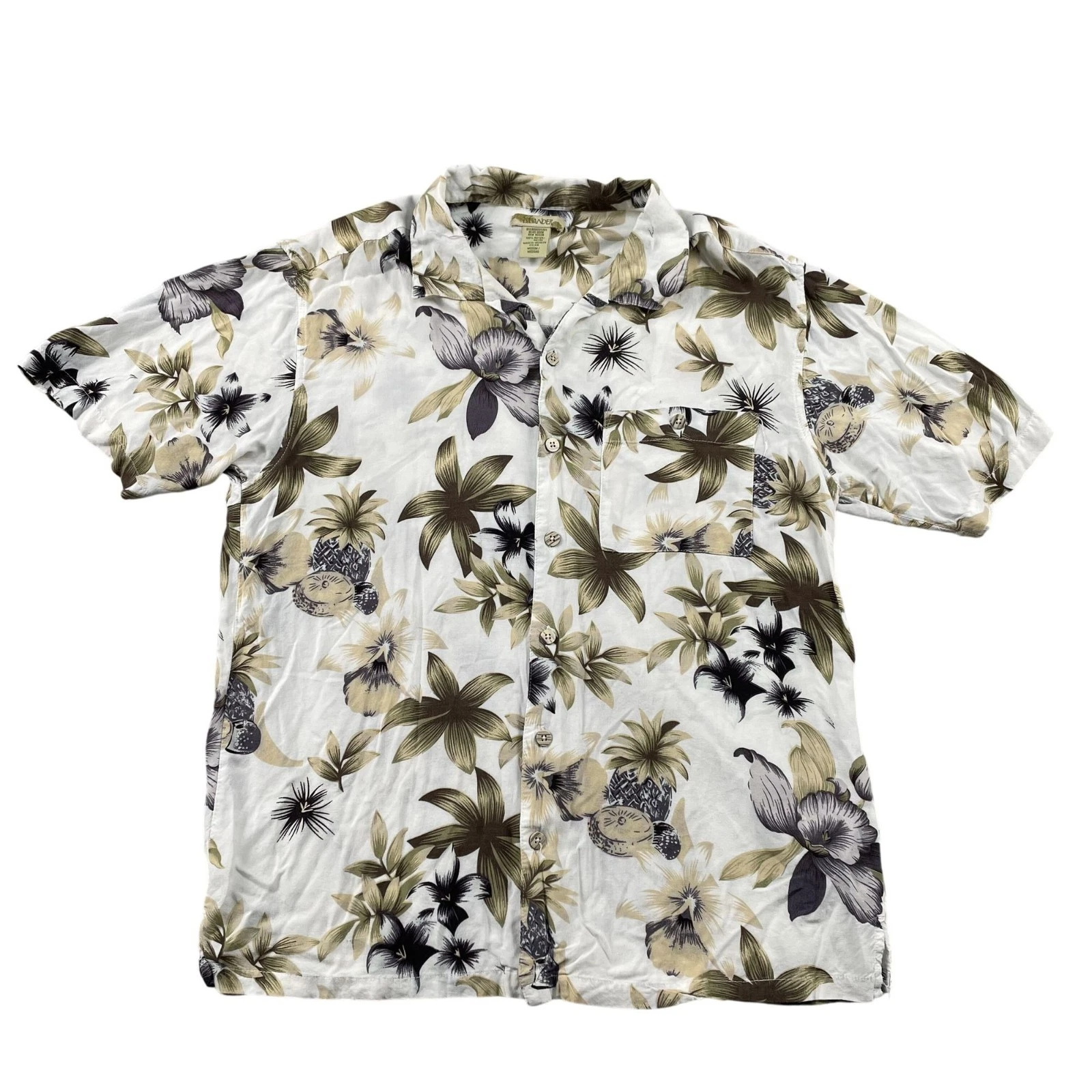 Islander Hawaiian Shirt Mens Medium Floral Pineapple Button Down
Opens in a new window or tab