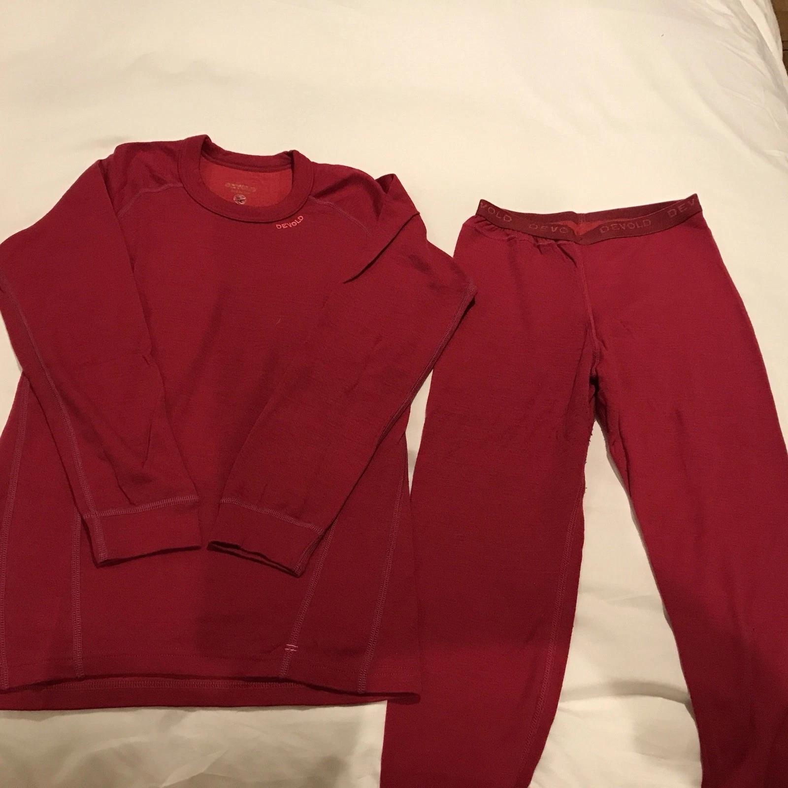 Devold Merino Wool Thermal Base Layer 16 years Norway Ski Lapland Girl