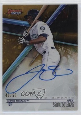 2018 Bowman's Best of 2018 Gold Refractor 48/50 Josh Stowers #B18-JST Auto oh8