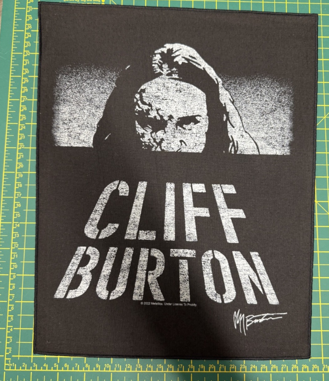 Metallica Dawn Of Cliff Large Size Printed Sew On Back Patch Officially Licensed