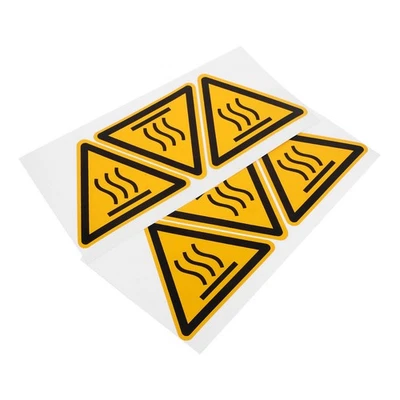 2 Sheets High Temperature Warning Sticker Caution Hot Water Stickers - Image 1 of 4