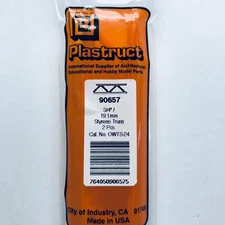 Plastruct 90657 Styrene Open Web Truss 3/4"x 12" (2)