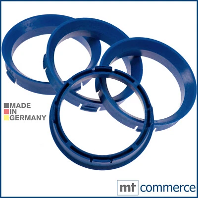 4x Zentrierringe 66,6 x 57,1 mm blau Felgen Ringe Made in Germany - Bild 1 von 3