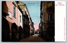 Italian Postcard Cava dei Tirreni "Main Street"  1901-1907