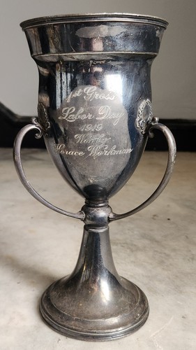 **Antique Silver Plated Three-Handled Trophy Loving Cup - Labor Day ...