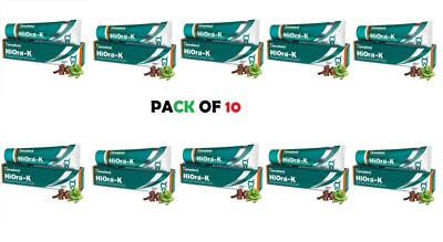 Himalaya HiOra-K Toothpaste 100g x10 | Herbal Sensitivity Relief | Exp 06/27