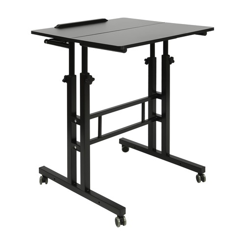 Rolling Desk Laptop Table Home Office Working Drawing Desk Height Adjustable - Picture 17 of 58