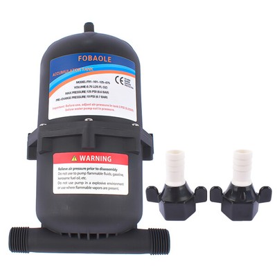 RV Accumulator Tank w/Barbed Fitting Water Pressure Vacuum Tank Internal Bla new