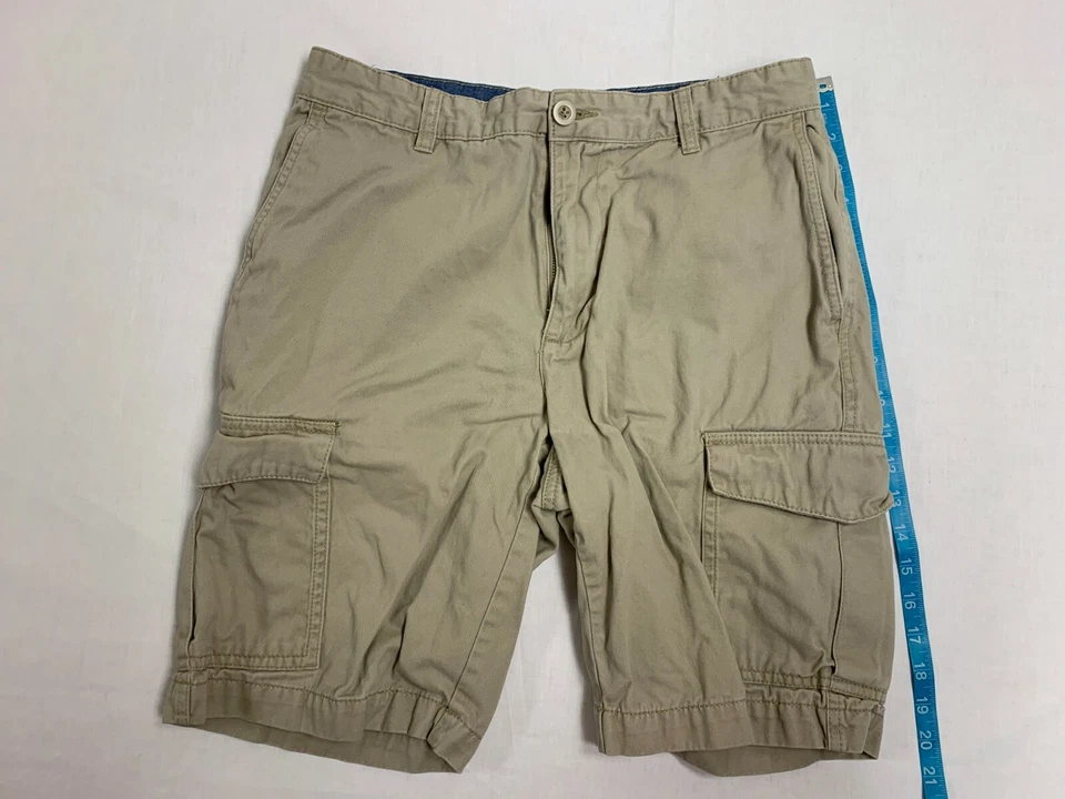Shorts cargo masculino tamanho 30W FALLS CREEK bege em excelente estado usado - Imagem 3 de 4
