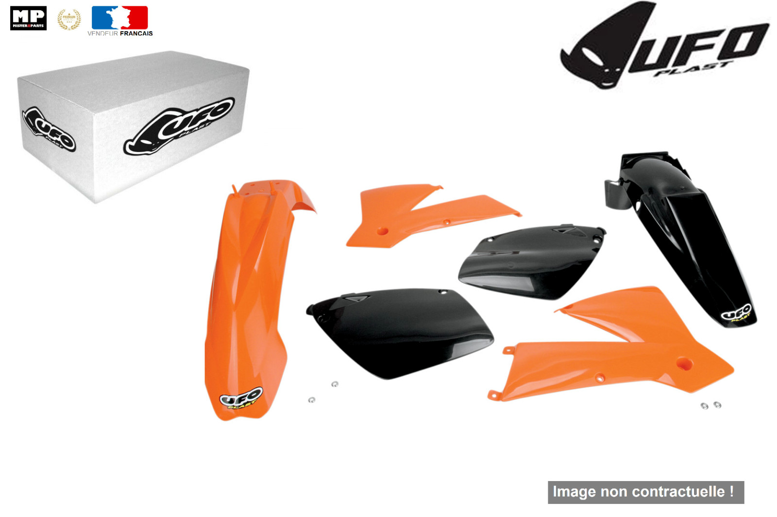 Carénage UFO KTM SX 400 en plastique injecté résistant aux chocs coloris origine