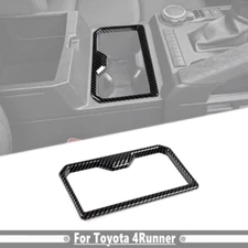 For Toyota 4Runner 2025+ Carbon Interior Center Gear Shift Cup Holder Cover Trim