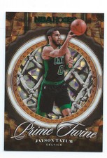 2020-21 Panini NBA Hoops Jayson Tatum Prime Twine Hyper Green /25 Celtics