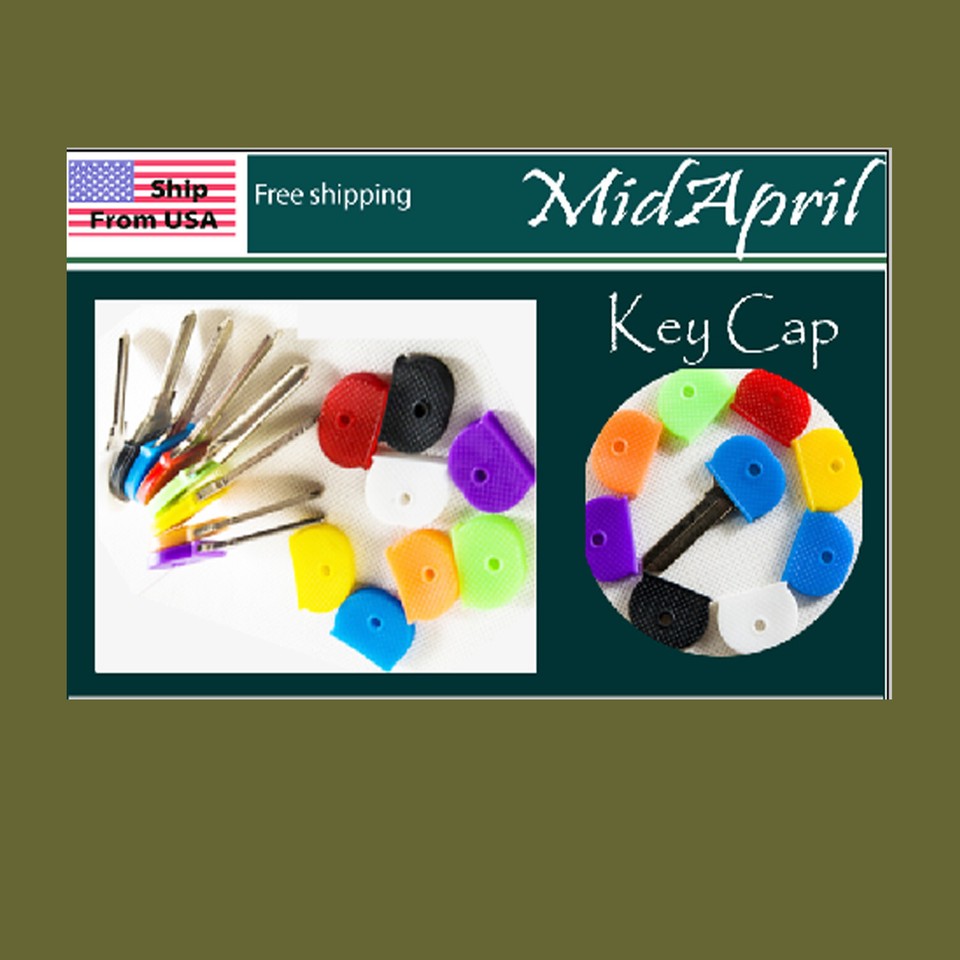 Key Caps ring Tags Rubber Key Identifier Cover, Color Coded Key ID | eBay