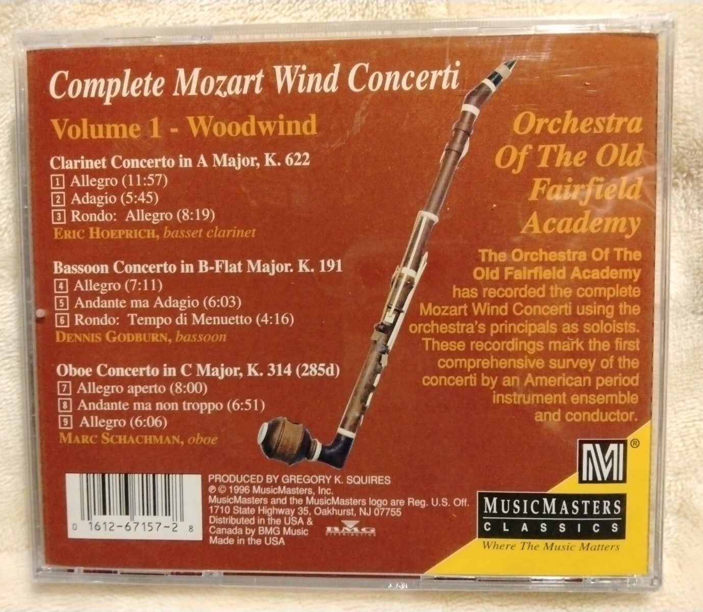 Livre 'Concerti For Wind Instruments' - Partitions Complètes Pour Orchestre à Vent