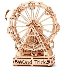 Wood Trick Ferris Wheel Rotating Mechanical Model - 3D Wooden Puzzles for Adu...