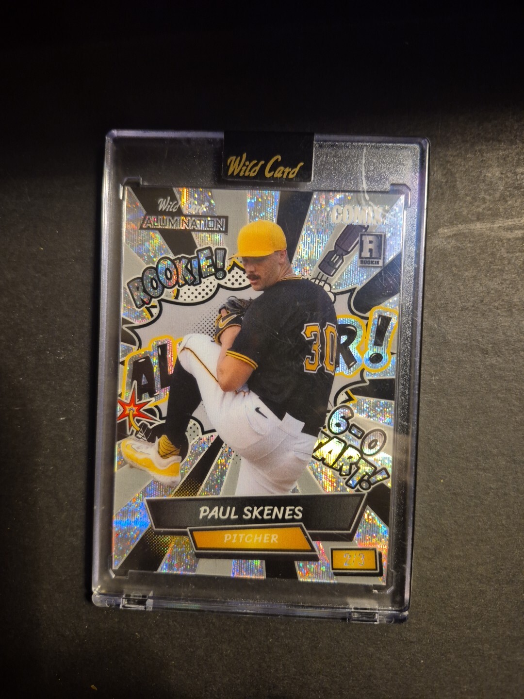 Baseball 2024 Wild Card Wild Alumination Comix Rookie Paul Skenes 2/3 ACSA-PS3