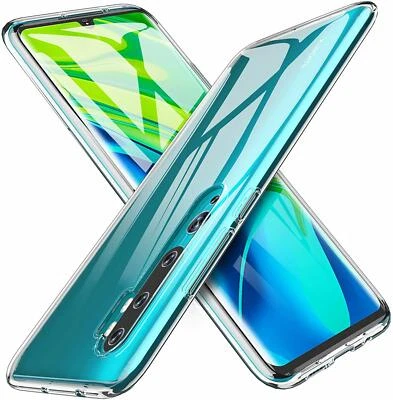 PHONETHRONE COVER CUSTODIA PER XIAOMI MI NOTE 10 TRASPARENTE TPU MORBIDA ULTRASLIM