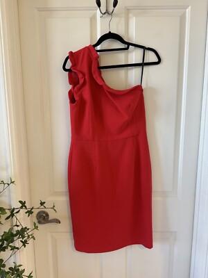 red and black one shoulder dress Black Red Lace One Shoulder Latin Dance Dresses for Girls Kids Slant Neck  Long Sleeves Salsa Rumba Chacha Professional Clothes – Moderndancedress.com main image 1