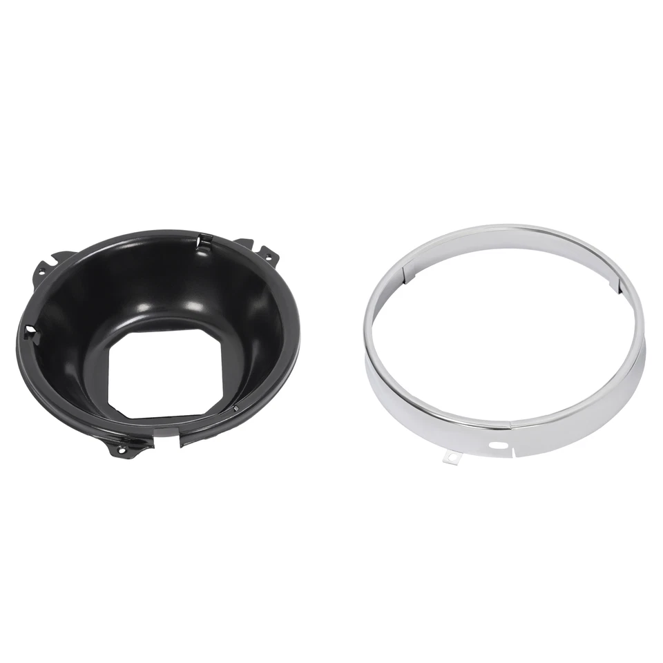 Juego de 8 piezas de anillo de faros y canastilla para camioneta Chevy Chevelle 64-70 e Impala 58-72 Foto 3 de 4