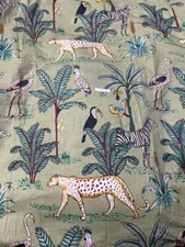 1 Yard Indian Cotton Hand Block Print Multi Color Floral Craft Sewing Fabric