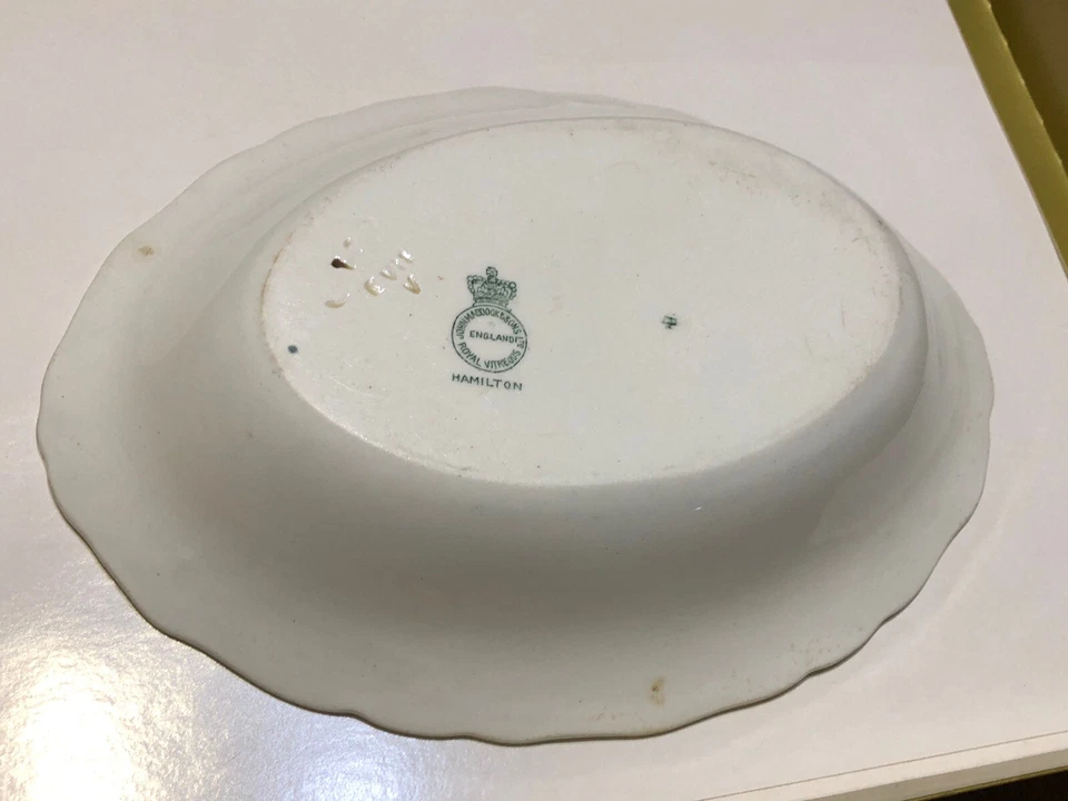 Antique John MADDOCK & Sons Individual Ramekins Oval Bowl HAMILTON Pattern - image 2 of 3