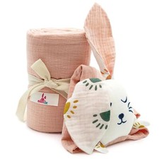 Muslin Lovey  Muslin Cotton Blanket Set   Softness and Security That Embrace...