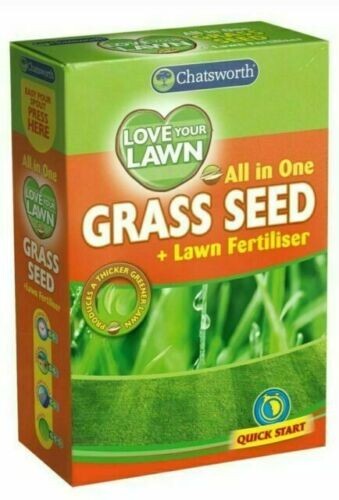 3X GRASS SEEDS LAWN FERTILISER SEEDS HARD WEARING FAST GROWING QUICK START 375G - Picture 1 of 1