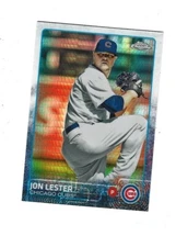 2015 Topps Chrome Prism Refractors #31 Jon Lester CHICAGO   CUBS