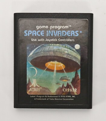 Atari 2600 SPACE INVADERS Video Game Cartridge Only, CLEAN TESTED WORKING