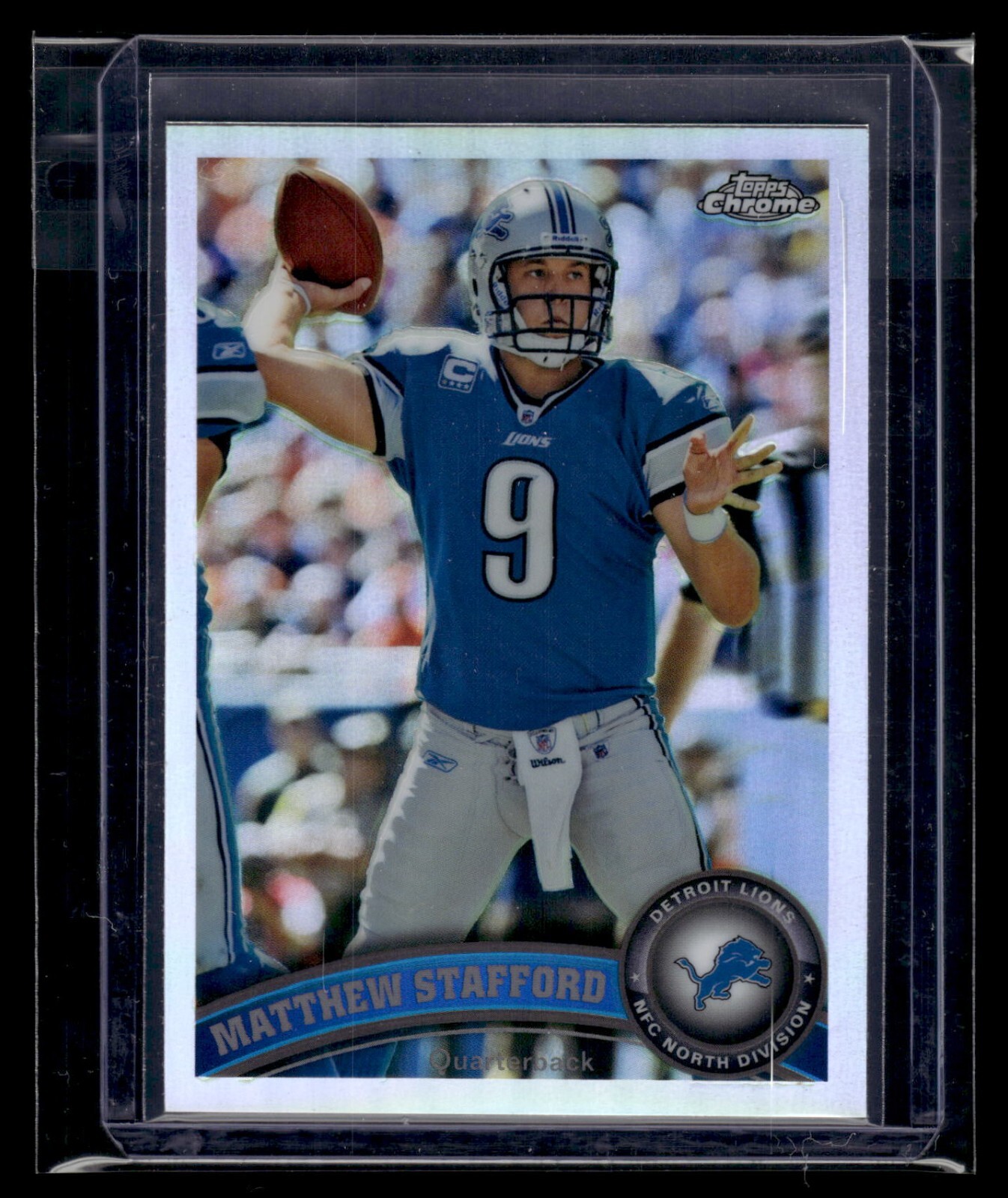 2011 Topps Chrome Refractor #4 Matthew Stafford Lions QTY