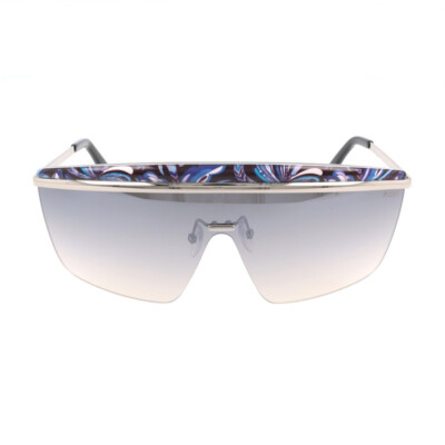Emilio Pucci EP7 05B Silver/Black Shield Gray Gradient 130-130mm Sunglasses