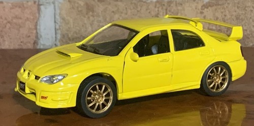 Subaru Impreza WRX STi 2006 YELLOW SAICO BRAND NEW 1:32 SCALE - Picture 4 of 12