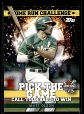 2022 Topps Home Run Challenge Code Cards Matt Olson Oakland Athletics #HRC-17