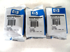 HP75 Tri Color Ink Cartridge Lot of 3 CB337W Foil Package Sealed Exp Unknown