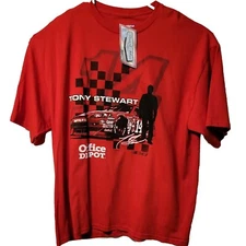 Tony Stewart 2009 Office Depot Race to Win #14 Red T-shirt w/Tags