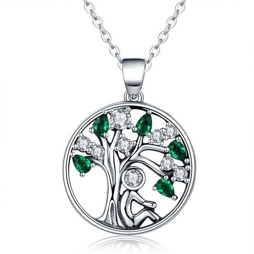 Voroco Women 925 Sterling Silver Charm Necklace Blue Whale CZ Chain Jewelry Gift - Picture 43 of 50