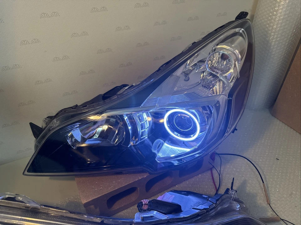 Juego de faros LED NEGRO HID para Subaru Outback/Legacy COD HALO 2010-2014 OEM Foto 3 de 4